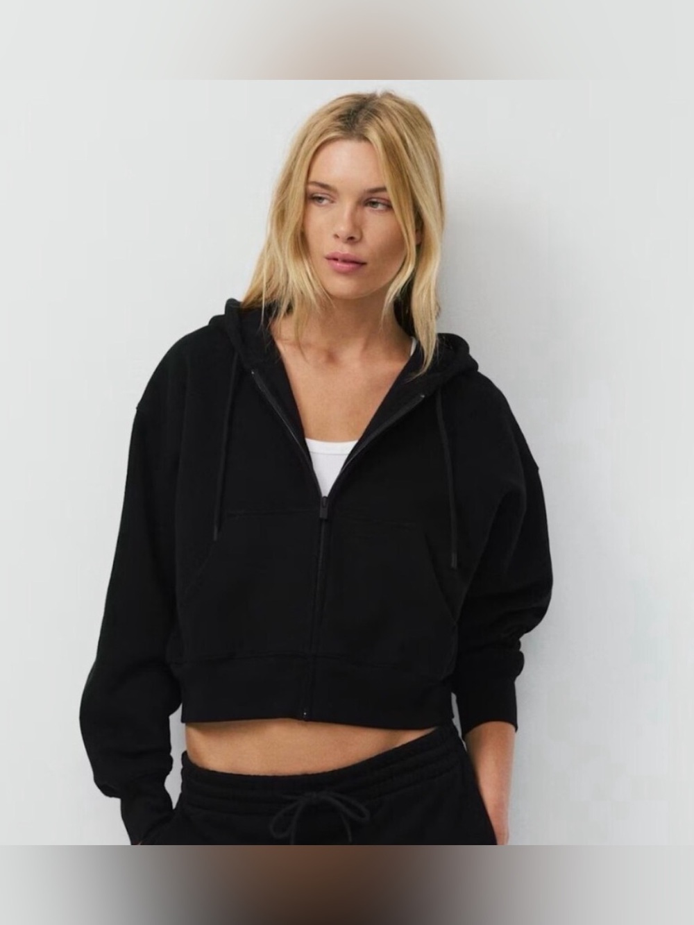 aritzia cozy fleece bf boxy Zip-Up Hoodie - Women